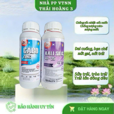 Bộ đôi chống rụng trái - 1 chai kali Silic + 1 chai Canxi bo kẽm 